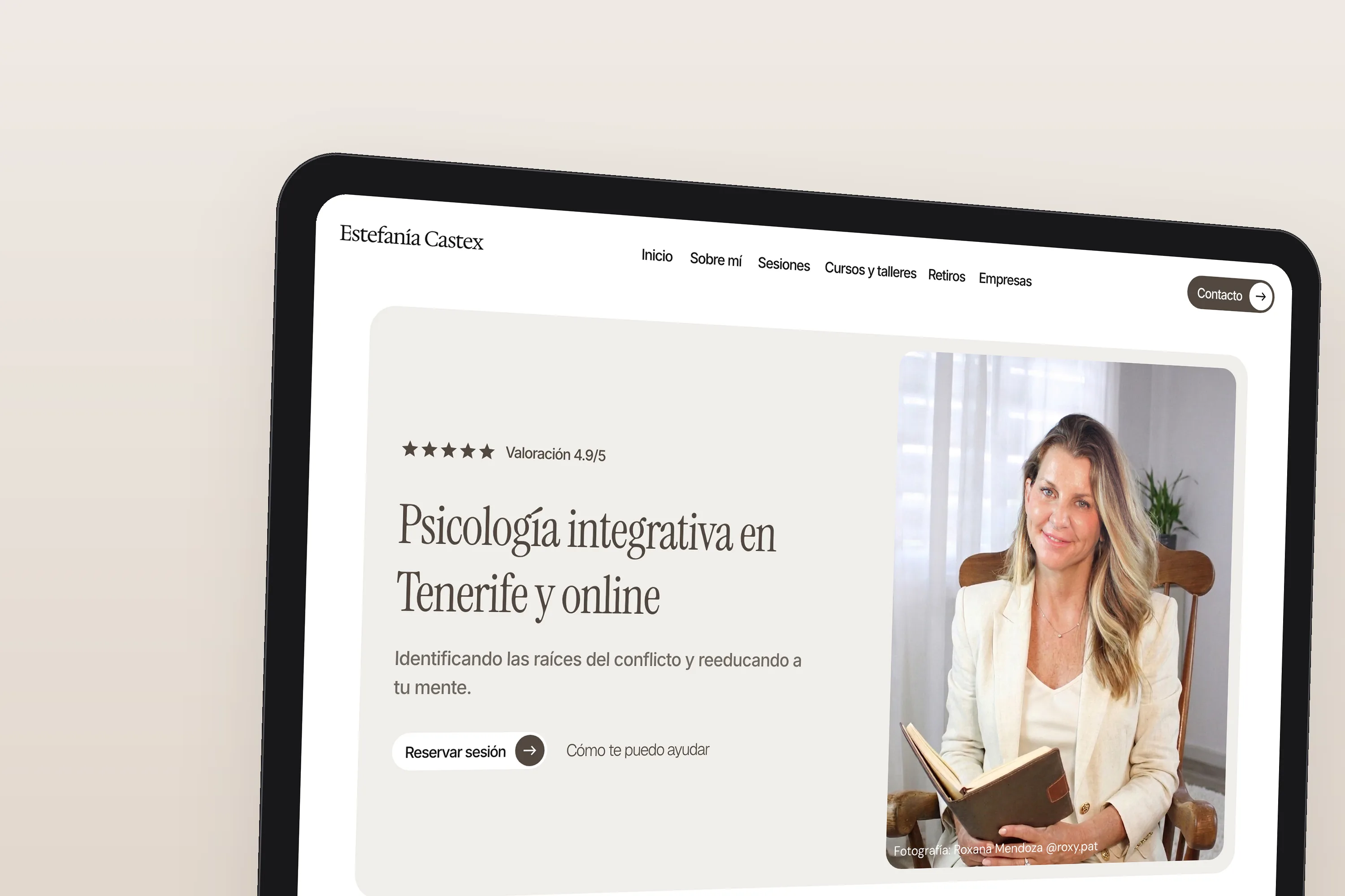Estefanía Castex: Diseño web para una psicóloga