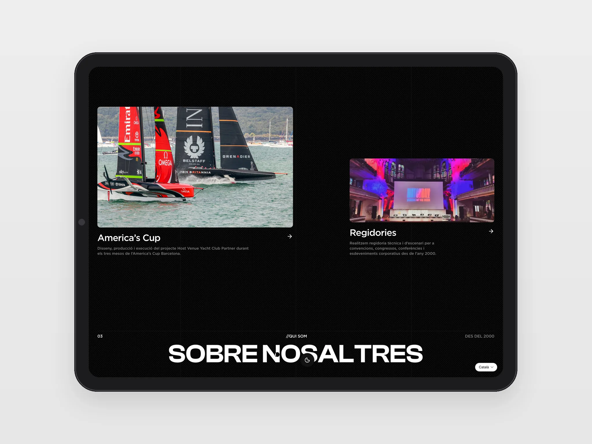 Un portfolio de grandes eventos